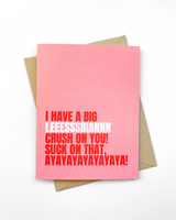 LGBTQ Valentine's Day Card Lesbian Crush on You Mean Girls