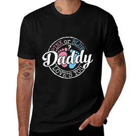 Gender Reveal Dad Daddy To Be Gifts Pink Or Blue Baby Shower  Graphic-printed T-Shirt