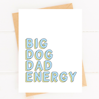 Dog Dad Card - New Puppy Parent Greeting Card