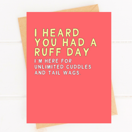 Sweet Ruff Day Pet Parent Card From Dog Mom