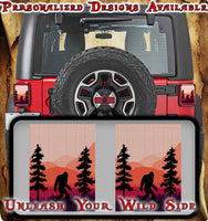 Sasquatch Taillight cover decal 85