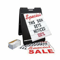 A-Plus Rolling Sidewalk Sign Deluxe with Letters