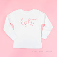 Birthday Number - Cursive Font - Child Long Sleeve Tee