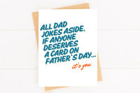 Cute Father's Day Card for Father Figure, Step Dad, Uncle