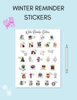Digital Winter Reminder Stickers