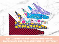 "Blue/Grey Tartan Plaid FLANNEL" Dog Bandana