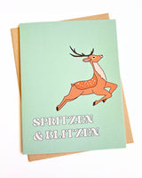 Spritzen Funny Holiday Card Sprits Christmas Card