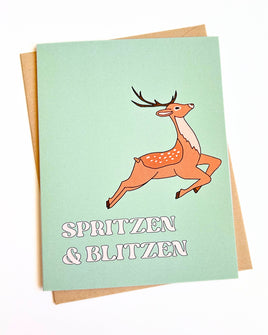 Spritzen Funny Holiday Card Sprits Christmas Card