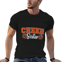 Cheer Sister My Favorite Cheerleader Calls Me Sisters Orange  Graphic-printed T-Shirt
