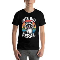 Cute But Feral Toddler Funny Raccoon Racoon Kids Feral Child  Easy-care T-Shirt