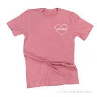 CUSTOM NAME (Heart Around) - PERSONALIZE IT! - Unisex Tee