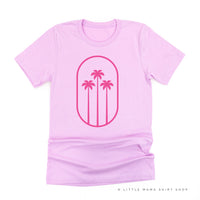 3 PALM TREES IN OVAL - Unisex Tee