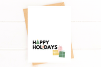 Happy Holidays Modern Season's Greetings Card