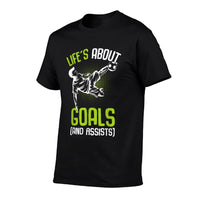 Life´s About Goals Soccer Player Boys Kids Youth  Stretchy T-Shirt