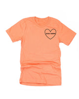 CUSTOM NAME (Heart Around) - PERSONALIZE IT! - Unisex Tee