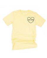 CUSTOM NAME (Heart Around) - PERSONALIZE IT! - Unisex Tee