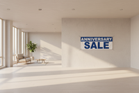 Anniversary Sale Banners — 2' x 5' Custom Vinyl