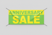 Anniversary Sale Banners — 2' x 5' Custom Vinyl