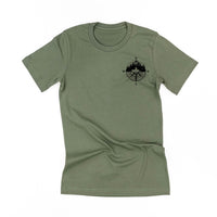 Fishing Compass - Fishing Scene (pf&b) - Unisex Tee