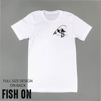 Mountain Fish & Pole - Fish On (pf&b)  - Unisex Tee
