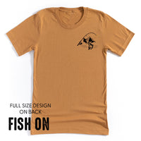 Mountain Fish & Pole - Fish On (pf&b)  - Unisex Tee