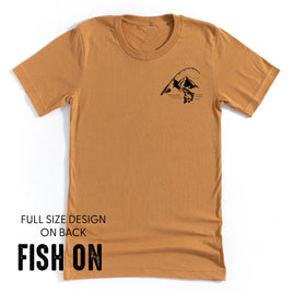 Mountain Fish & Pole - Fish On (pf&b)  - Unisex Tee
