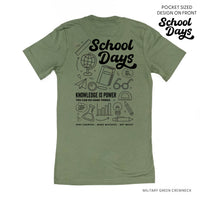 School Days - School Day Items (pf & b) - Unisex Tee