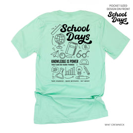 School Days - School Day Items (pf & b) - Unisex Tee