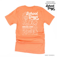 School Days - School Day Items (pf & b) - Unisex Tee
