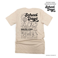 School Days - School Day Items (pf & b) - Unisex Tee
