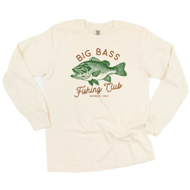 Big Bass Fishing Club - Long Sleeve Comfort Colors Tee