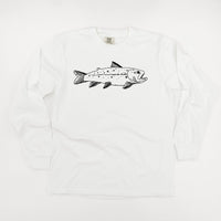 Hand Drawn Brook Trout - Long Sleeve Comfort Colors Tee