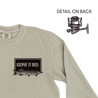 Keepin' It Reel - Fishing Reel (pf&b) - LONG SLEEVE Comfort Colors Tee