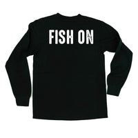 Mountain Fish & Pole - Fish On (pf&b) - LONG SLEEVE Comfort Colors Tee