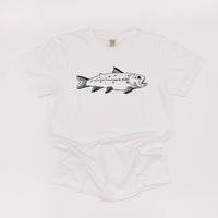 Hand Drawn Brook Trout - Comfort Colors Tee