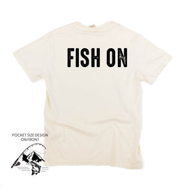 Mountain Fish & Pole - Fish On (pf&b  - Comfort Colors Tee
