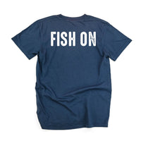 Mountain Fish & Pole - Fish On (pf&b  - Comfort Colors Tee