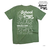 School Days - School Day Items (pf & b) - Comfort Colors Tee