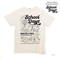 School Days - School Day Items (pf & b) - Comfort Colors Tee