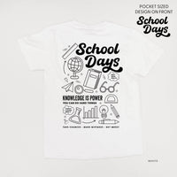 School Days - School Day Items (pf & b) - Comfort Colors Tee