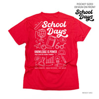 School Days - School Day Items (pf & b) - Comfort Colors Tee