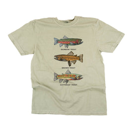 Trout Chart - Hand Drawn - Comfort Colors Tee