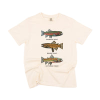 Trout Chart - Hand Drawn - Comfort Colors Tee