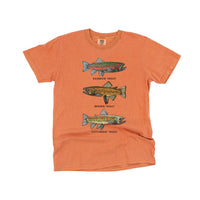 Trout Chart - Hand Drawn - Comfort Colors Tee