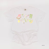 Watercolor School Supplies - Comfort Colors Tee