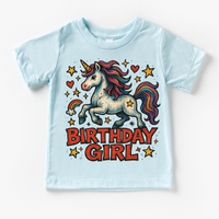 Girls Unicorn Birthday Shirt - Girls Birthday Tee