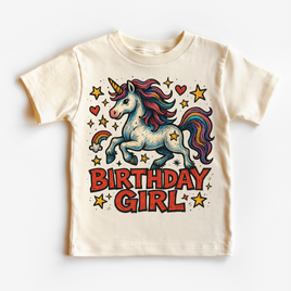 Girls Unicorn Birthday Shirt - Girls Birthday Tee