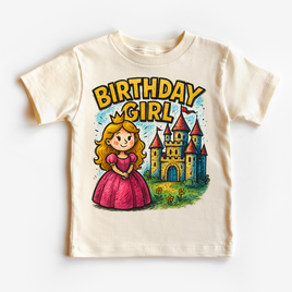 Girls Princess Birthday Shirt - Girls Birthday Tee