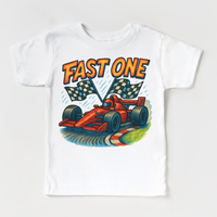 Fast One Racecar 1st Birthday Shirt - Birthday Tee