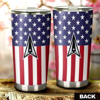 American Flag Military Space Force Tumbler Cup Custom Car Interior Accessories